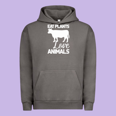 Eat Plants Love Animals Urban Hoodie Designed By Bettercallsaul