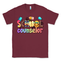 Burgundy school counselor Classic Tee - AdoDesignShop