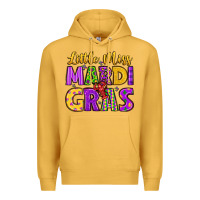 Mustard little miss mardi gras Premium Hoodie - LillyAllenDesigns
