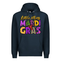 Navy little miss mardi gras Premium Hoodie - LillyAllenDesigns