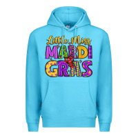Ocean Blue little miss mardi gras Premium Hoodie - LillyAllenDesigns