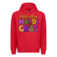 Red little miss mardi gras Premium Hoodie - LillyAllenDesigns