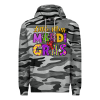 Slate Camo little miss mardi gras Premium Hoodie - LillyAllenDesigns