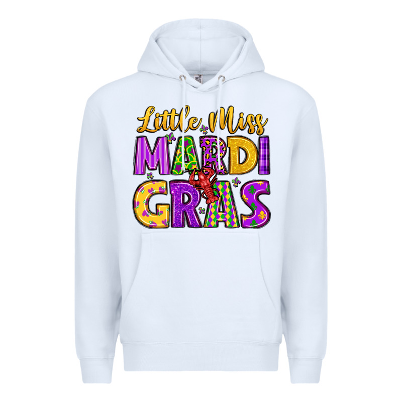 Little Miss Mardi Gras Premium Hoodie by LillyAllenDesigns | Teevron