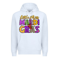 White little miss mardi gras Premium Hoodie - LillyAllenDesigns