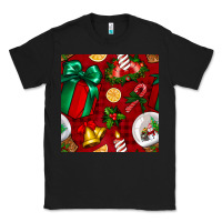 Black christmas snow globe seamless pattern Classic Tee - BundleAndBundleShop