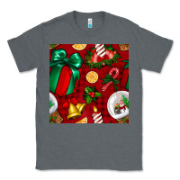 Charcoal Heather christmas snow globe seamless pattern Classic Tee - BundleAndBundleShop