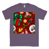 Lavender christmas snow globe seamless pattern Classic Tee - BundleAndBundleShop