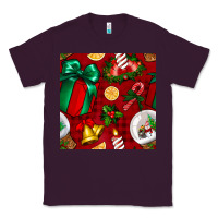 Plum christmas snow globe seamless pattern Classic Tee - BundleAndBundleShop