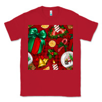 Red christmas snow globe seamless pattern Classic Tee - BundleAndBundleShop