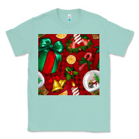 Seafoam christmas snow globe seamless pattern Classic Tee - BundleAndBundleShop