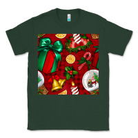 Sports Green christmas snow globe seamless pattern Classic Tee - BundleAndBundleShop