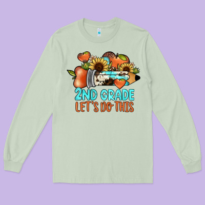 2nd Grade Let S Do This Long Sleeve Tee Designed By Jahusdesignshop