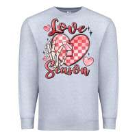 Heather Grey love season Premium Sweatshirt - MaliasSmallBusiness