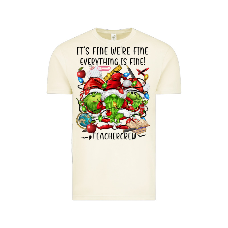 It's Fine We're Fine Everythıng Is Fine! Vintage Tee by FaDigitalArtStudio | Teevron