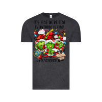 Vintage Black it's fine we're fine everythıng is fine! Vintage Tee - FaDigitalArtStudio