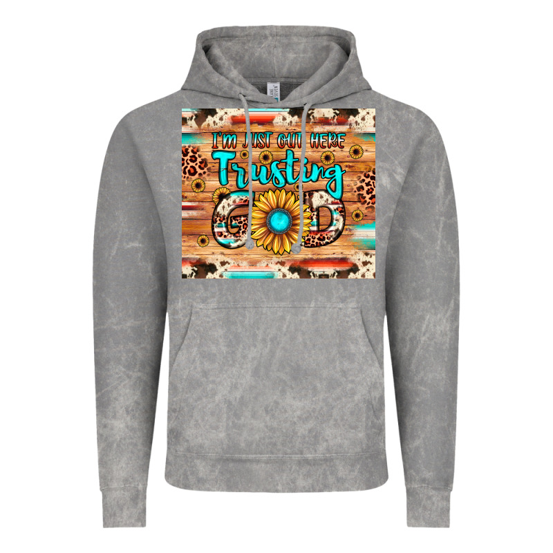 I'm Just Out Here Trusting God Vintage Hoodie by JahusDesignShop | Teevron