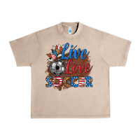 French Oak live love soccer Urban Heavy Tee - HRA Design Shop