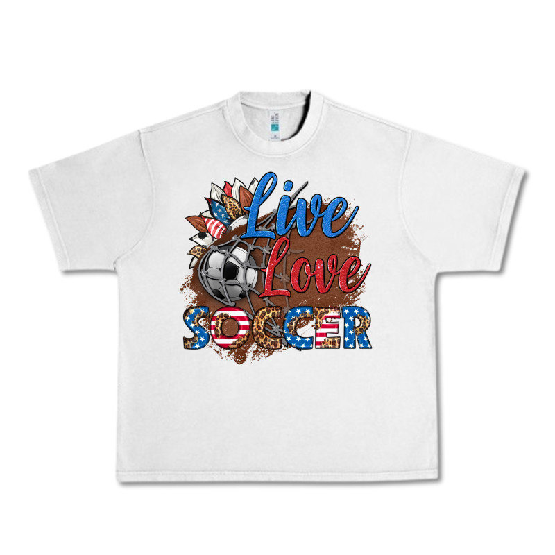 Live Love Soccer Urban Heavy Tee by HRA Design Shop | Teevron