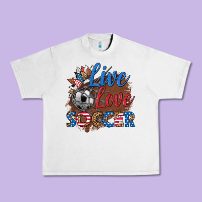 Live Love Soccer Urban Heavy Tee Designed By Hra Design Shop