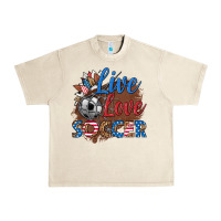 Sandshell live love soccer Urban Heavy Tee - HRA Design Shop