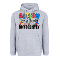 Heather Grey autism seeing the world differently Heavyweight Hoodie - MaliasSmallBusiness
