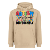 Mushroom autism seeing the world differently Heavyweight Hoodie - MaliasSmallBusiness
