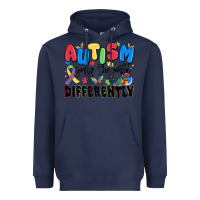 Navy autism seeing the world differently Heavyweight Hoodie - MaliasSmallBusiness