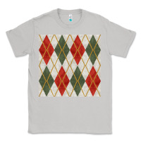 Moon Dust christmas diamond plaid seamless pattern Classic Tee - BundleAndBundleShop