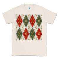 Natural christmas diamond plaid seamless pattern Classic Tee - BundleAndBundleShop