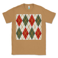 Toasted Coconut christmas diamond plaid seamless pattern Classic Tee - BundleAndBundleShop