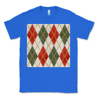 True Royal christmas diamond plaid seamless pattern Classic Tee - BundleAndBundleShop