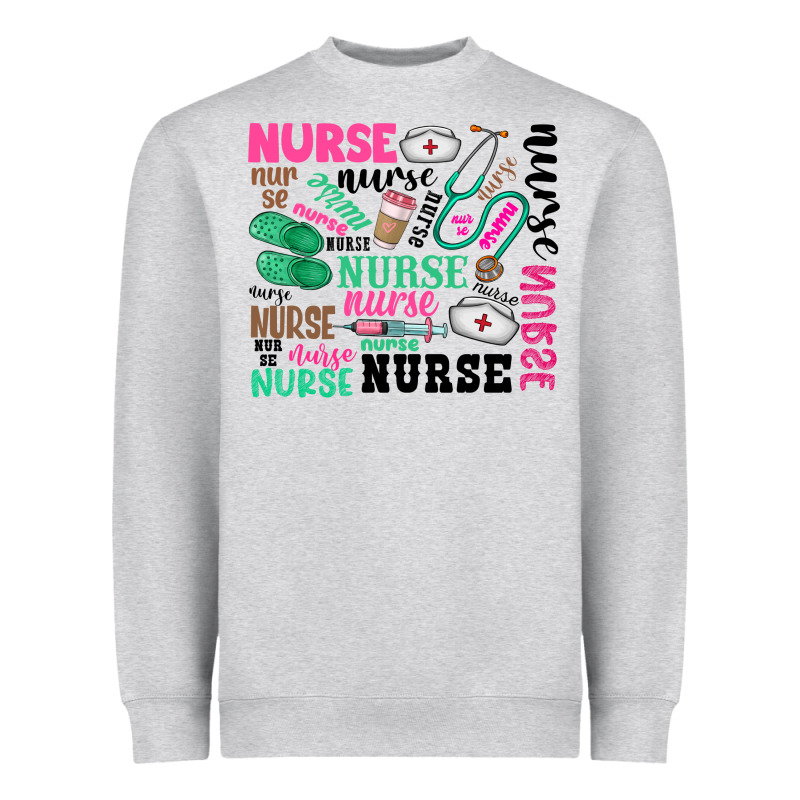 Nurse Heavyweight Sweatshirt by Zillion Design Studio | Teevron