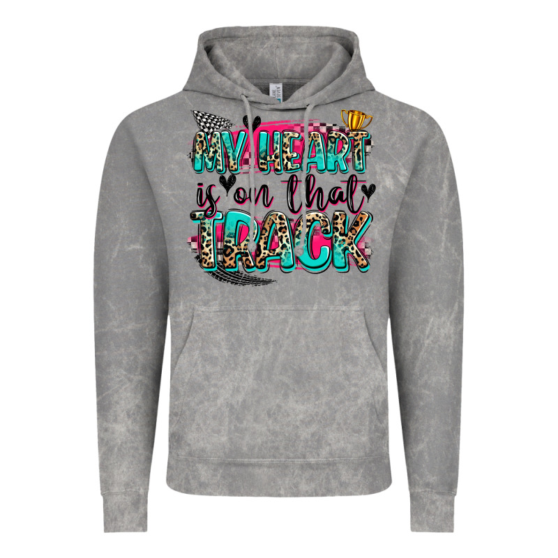 My Heart Is On That Track Vintage Hoodie by Zillion Design Studio | Teevron