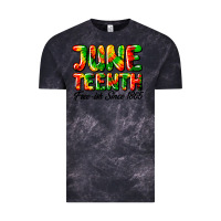 Cloud Black juneteenth free ish since 1865 Vintage Tee - HRA Design Shop
