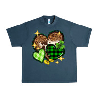 Midnight Navy St. Patrick's Day hearts Urban Heavy Tee - Neo Western