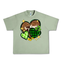 Oil Green St. Patrick's Day hearts Urban Heavy Tee - Neo Western