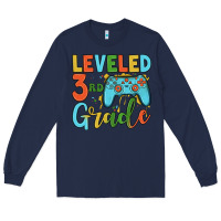 Navy leveled 3rd grade Long Sleeve Tee - JahusDesignShop
