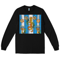 Black shalom with star of david Long Sleeve Tee - AdoDesignShop
