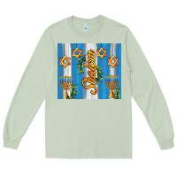 Matcha shalom with star of david Long Sleeve Tee - AdoDesignShop