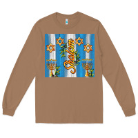 Shalom With Star Of David Long Sleeve Tee | Teevron