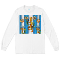 White shalom with star of david Long Sleeve Tee - AdoDesignShop