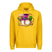 Lemon mardi gras baseball Premium Hoodie - LillyAllenDesigns