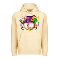 Pina Colada mardi gras baseball Premium Hoodie - LillyAllenDesigns