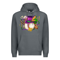 Rock mardi gras baseball Premium Hoodie - LillyAllenDesigns