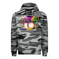 Slate Camo mardi gras baseball Premium Hoodie - LillyAllenDesigns