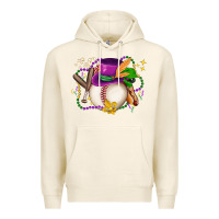 Tofu mardi gras baseball Premium Hoodie - LillyAllenDesigns