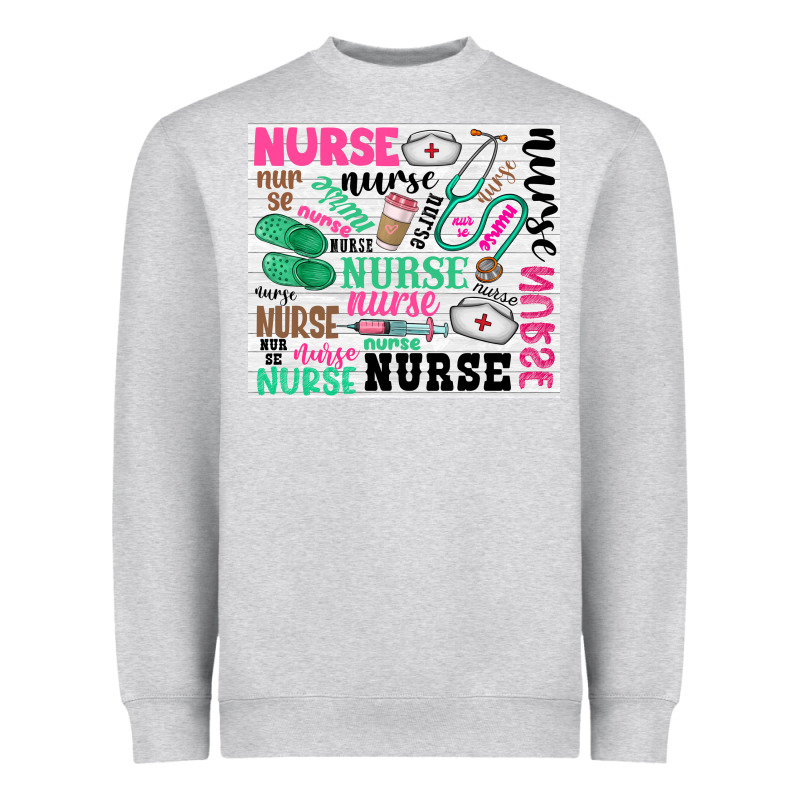 Nurse Heavyweight Sweatshirt by Zillion Design Studio | Teevron