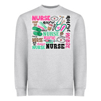 Heather Grey nurse Heavyweight Sweatshirt - Zillion Design Studio