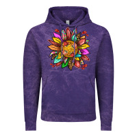 Cloud Purple strawberry sunflower Vintage Hoodie - texasbilliewilder